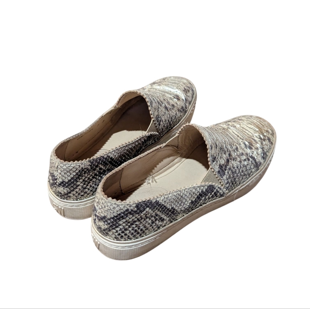 Stuart Weitzman Snake Print Slip-On Sneaker 8 Ani… - image 8
